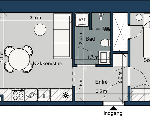 Østre Havnepark 15, 6. th. - Foto 1