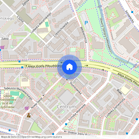 ul. Aleja Józefa Piłsudskiego, Centrum, Białystok, podlaskie