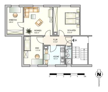 Schöne 4 Zi.-Wohnung in der Weststadt! - Photo 2