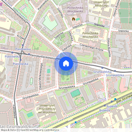 Plac Grunwaldzki, Śródmieście, Wrocław, dolnośląskie