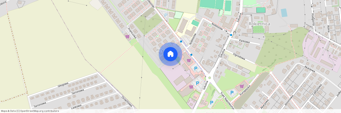 ul. Przy Trakcie, Rokietnica, Rokietnica, poznański, wielkopolskie