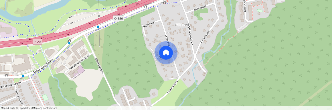 Uddebacken, Jonsered