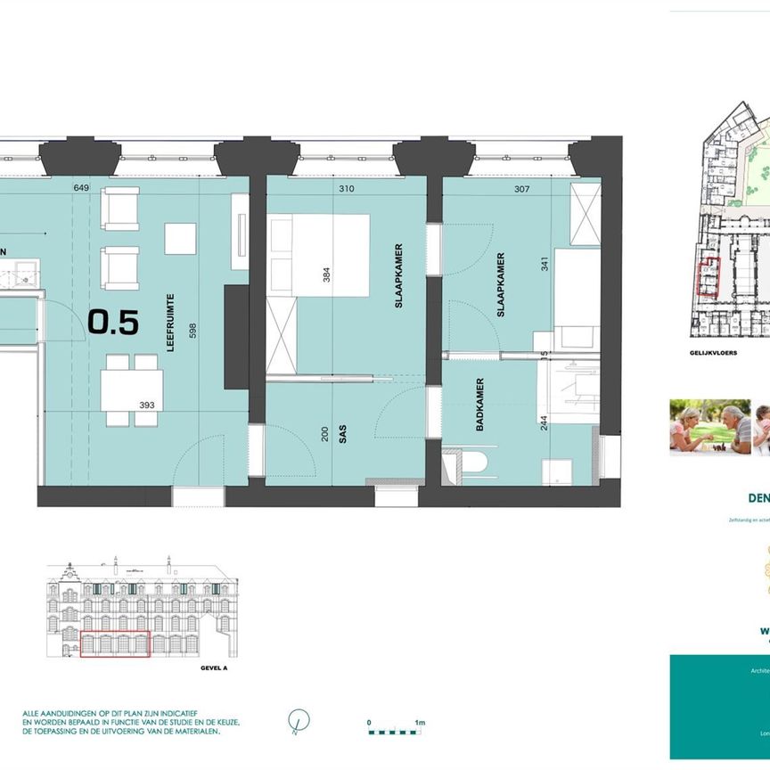 Prachtige assisentiewoning in het beschermd monument genaamd "Zwartzusterklooster" gelegen in het hartje van Dendermonde. - Foto 1