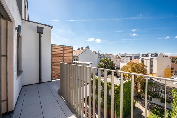 ASG IV-Qualitatives Wohnen in urbaner Lage: fantastischer 2-Zimmer ERSTBEZUG mit TERRASSE! Provisionsfrei! - Foto 1