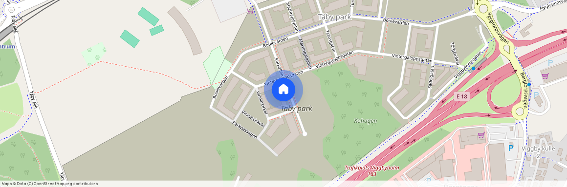 Täby park, Stockholm, Parkallén 21