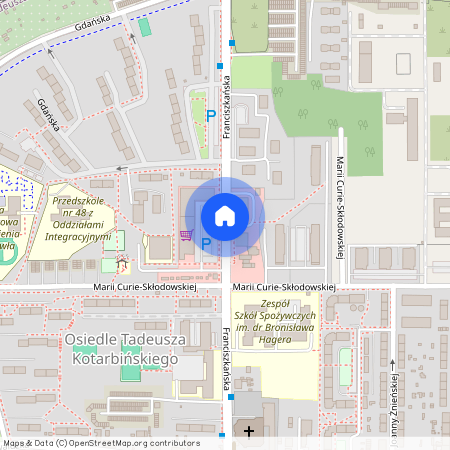 ul. Franciszkańska, Osiedle Tadeusza Kotarbińskiego, Zabrze, śląskie