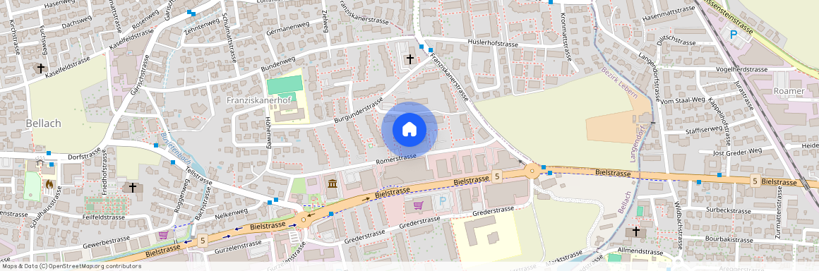 Römerstrasse 35, 4512 Bellach, Lageplan