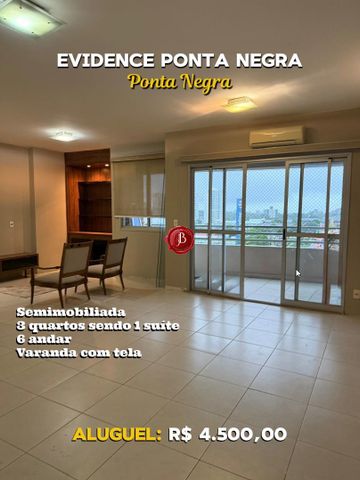Evidence Ponta Negra | Semimobiliado, 3 Quartos Sendo 1 Suíte, 6 Andar - Foto 3