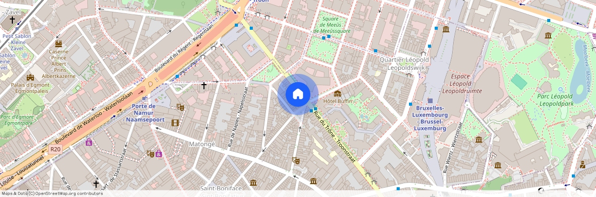 Rue du Trône - Troonstraat 61, 1050 Ixelles - Elsene, Belgium