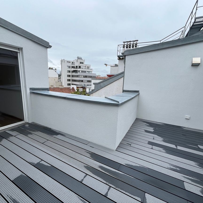 MARGARETENHOF: Traumhafte 4-Zimmer-DG-Wohnung mit Terrasse zu mieten in 1050 Wien - Photo 1