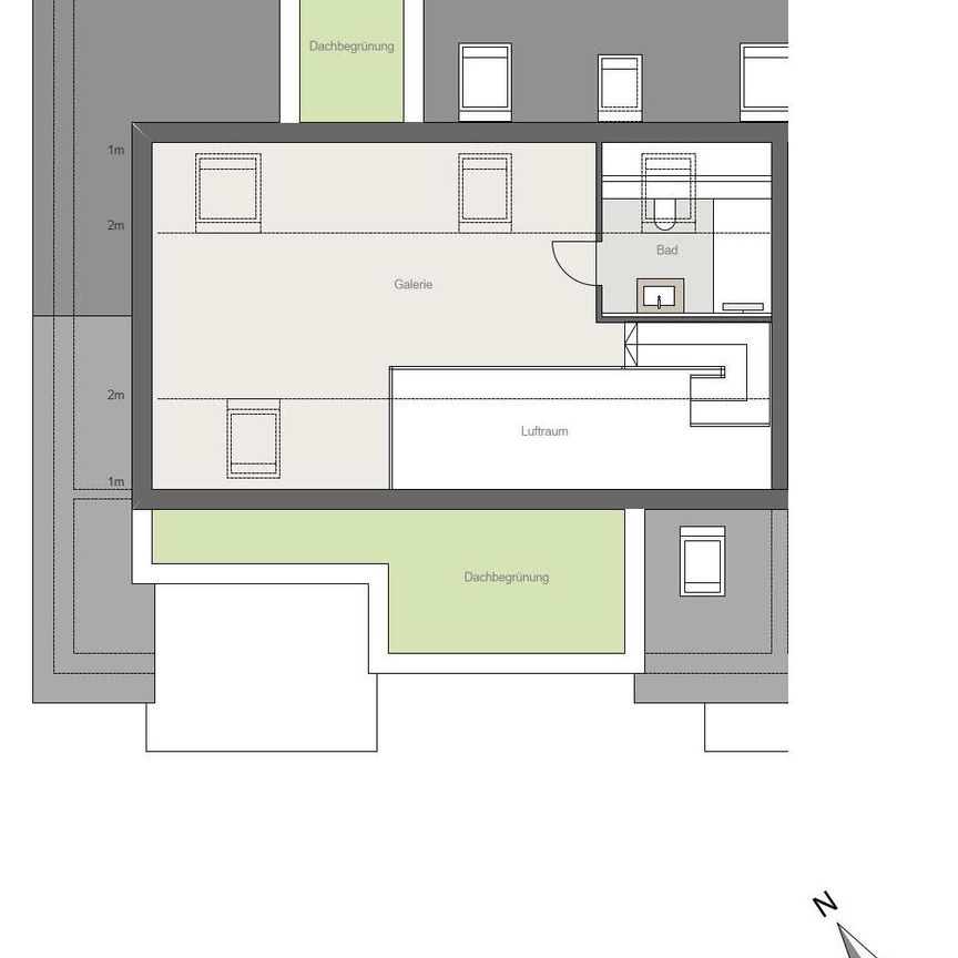 Exklusive Neubau-Maisonettewohnung: Moderne Wohnkultur auf 2 Ebenen! Mit KFW40 QNG Standard! - Photo 2