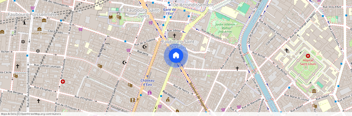 Boulevard de Magenta, entre Rue du Faubourg Saint Martin et Boulevard de Strasbourg 75010 Paris (10e arrondissement)