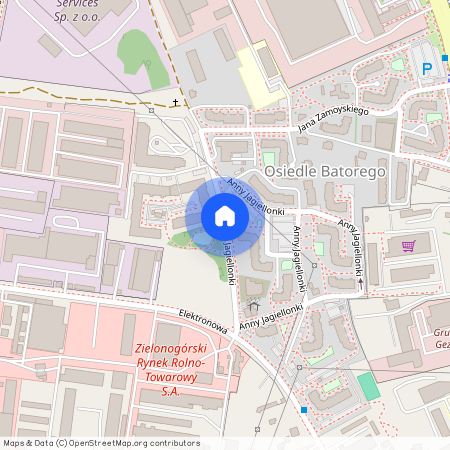 ul. Anny Jagiellonki, Centrum, Zielona Góra, lubuskie