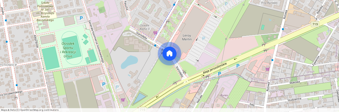 ul. Starodęby, Skorosze, Ursus, Warszawa, mazowieckie