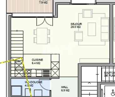 2.5 Zimmer, 69 m², 2. Stock - Photo 1