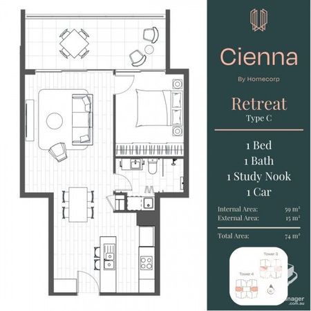 CIENNA VARSITY RIDGE - 1 Bedroom Executive Apartment - Photo 4