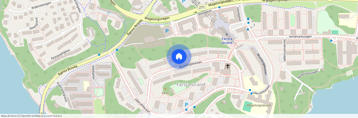 Farsta strand, Stockholm, Brunskogsbacken 72