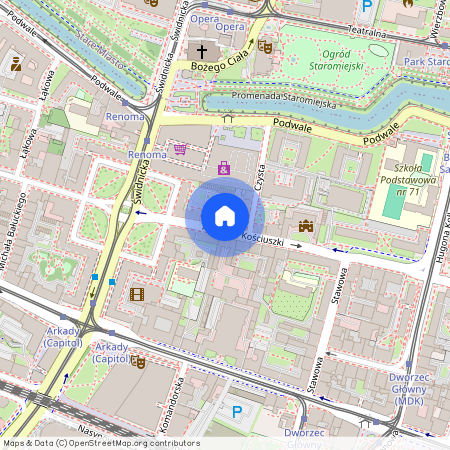 ul. Świdnicka, Przedmieście Świdnickie, Stare Miasto, Wrocław, dolnośląskie