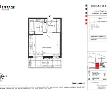 location Appartement T0 DE 30.67m² À CLAYE SOUILLY - Photo 5