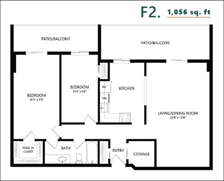 C - 1 Bed, 1 Bath - Photo 2