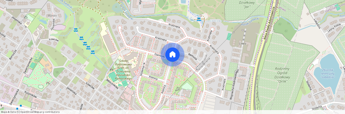 ul. Kraśnięta, Jasień, Gdańsk, pomorskie