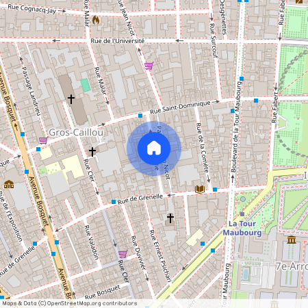 Rue Amélie, Francja, Paris