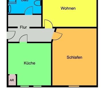 GemÃ¼tliche 2-Zimmerwohnung mit groÃer KÃ¼che und vorteilhafter Ra... - Photo 2