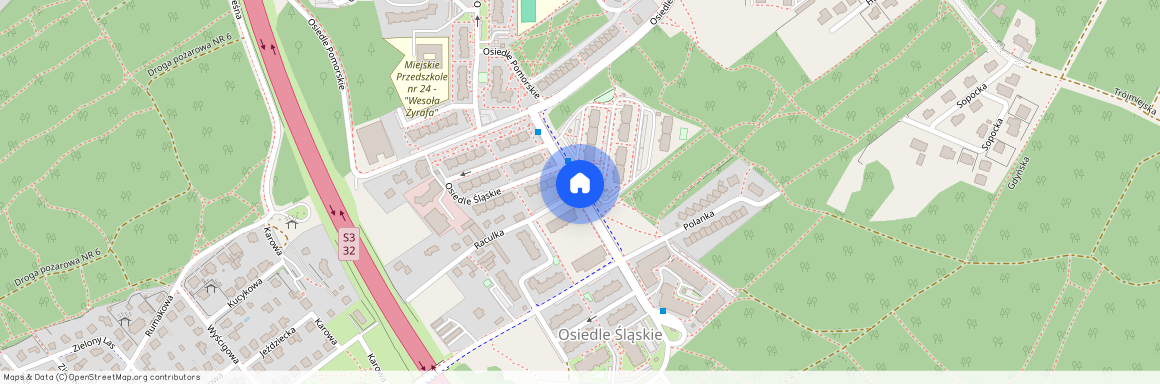 ul. Osiedle Śląskie, Raculka, Zielona Góra, lubuskie