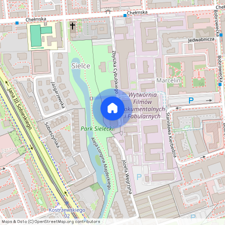 Warszawa, Mokotów, Zbyszka, Cybulskiego