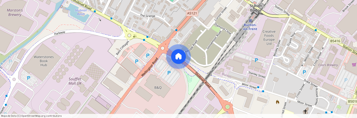 Shobnall Road, Staffordshire, Burton Upon Trent, DE14