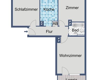 Komfortabel wohnen mit Loggia - Photo 1