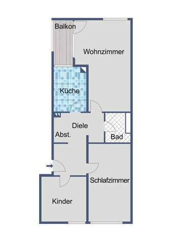 *WBS erforderlich* Balkonwohnung im 4. Obergeschoss - Foto 4