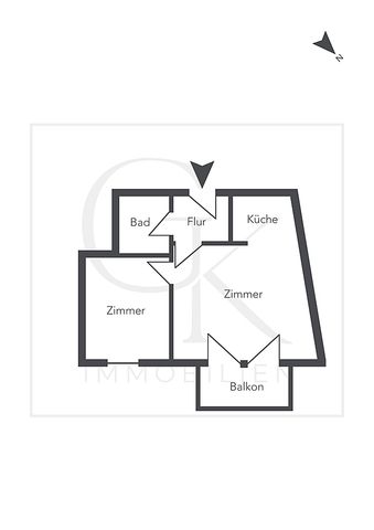 Zentral, hell & charmant: 2-Zimmer-Wohnung mit Balkon - Foto 4