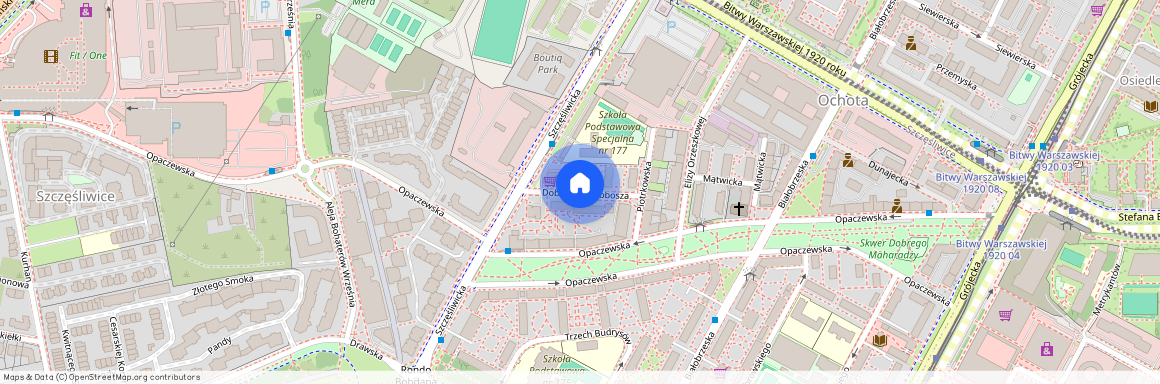 ul. Dobosza, Szczęśliwice, Ochota, Warszawa, mazowieckie