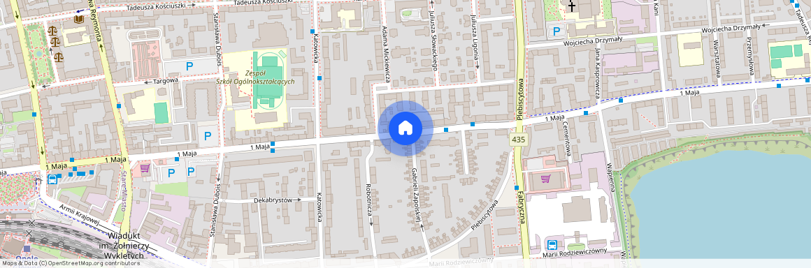 ul. 1 Maja, Śródmieście, Opole, opolskie