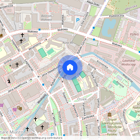 ul. Rybaki Dolne, Oliwa, Gdańsk, pomorskie