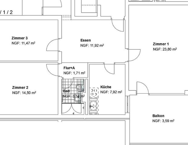 WBS erforderlich! 3 ZKB mit Balkon! - Photo 1