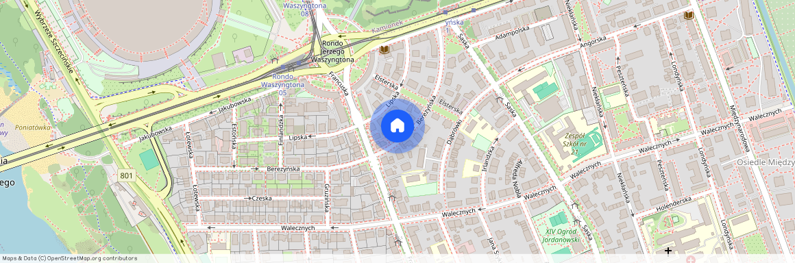 Warszawa, Praga-Południe, Praga-Południe, Saska, Kępa, Berezyńska