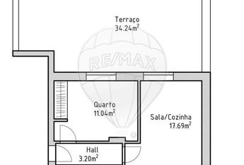 Apartamento T1 em Porto