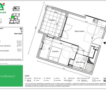 location Appartement T2 DE 39.41m² À MONTPELLIER - Photo 1