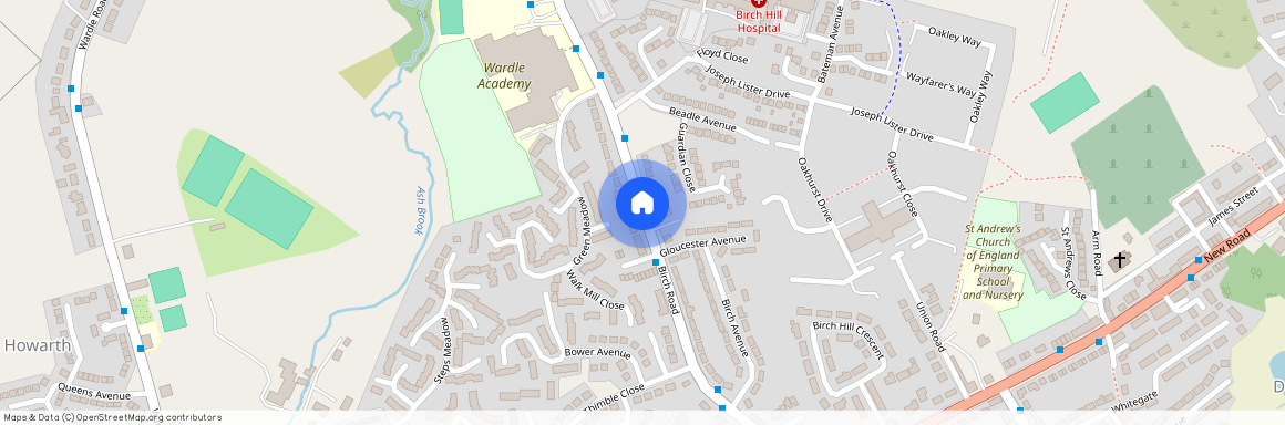 Oakhurst Drive, Birch Hill Clock Tower, OL12