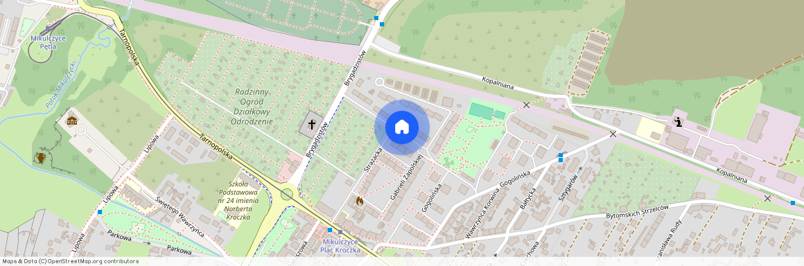 ul. Gabrieli Zapolskiej, Mikulczyce, Zabrze, śląskie