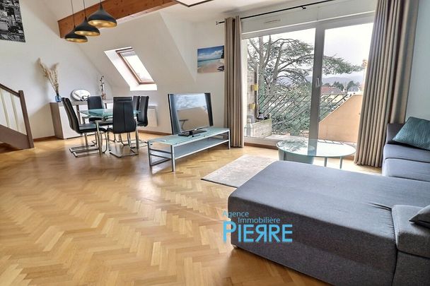 Quartier des maraichers Duplex meublé avec balcon plein ouest avec vue dégagée, cave et garage - Photo 1