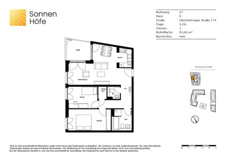 Neu auf dem Sonnenhügel: Moderne 3-Zimmer-Wohnung mit separatem Gäste-WC und Abstellraum - Foto 5