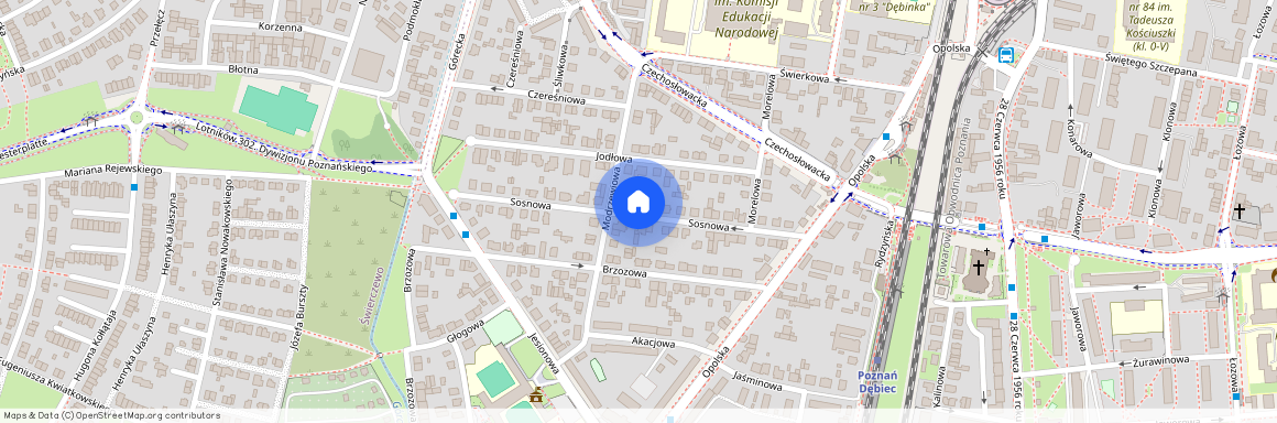 ul. Sosnowa, Dębiec, Wilda, Poznań, wielkopolskie