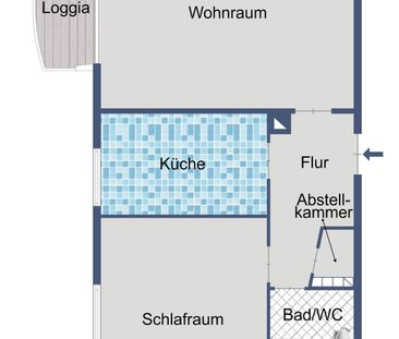2-Zimmer-Wohnung mit Balkon in Frankfurt-Eschersheim - Foto 1