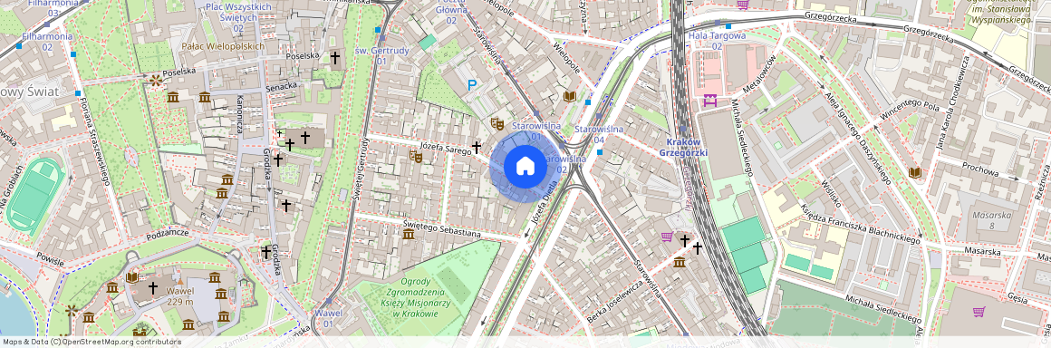 ul. Józefa Sarego, Stradom, Stare Miasto, Kraków, małopolskie