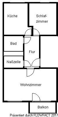 Große 2-Raum-Wohnung mit Wohnküche - Foto 1