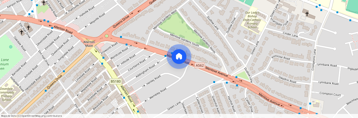 Menlove Avenue, Allerton, Liverpool, Merseyside, L18
