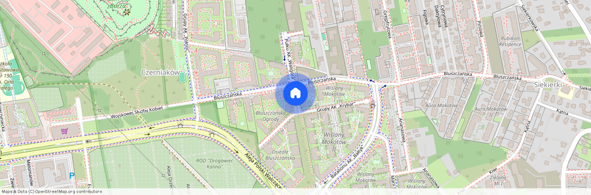 ul. Batalionu AK "Olza", Czerniaków, Mokotów, Warszawa, mazowieckie